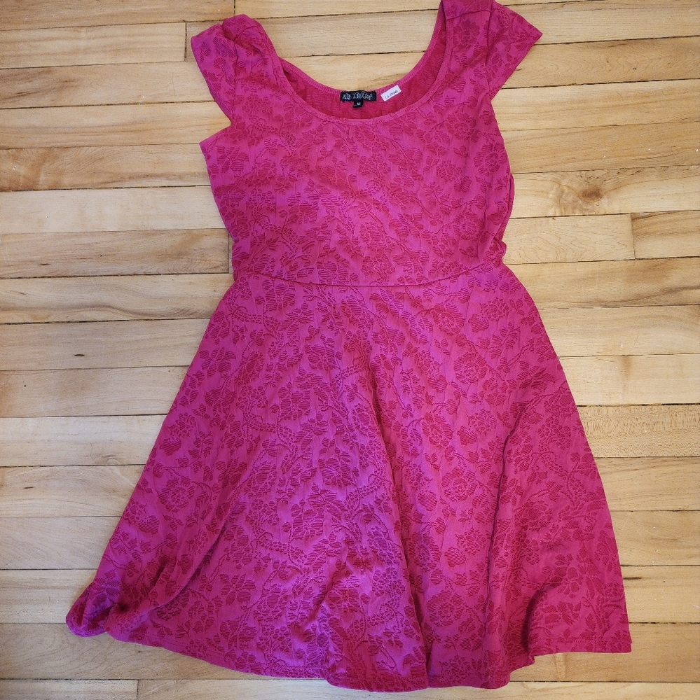 Women's bright pink mini dress size M (Bebop)